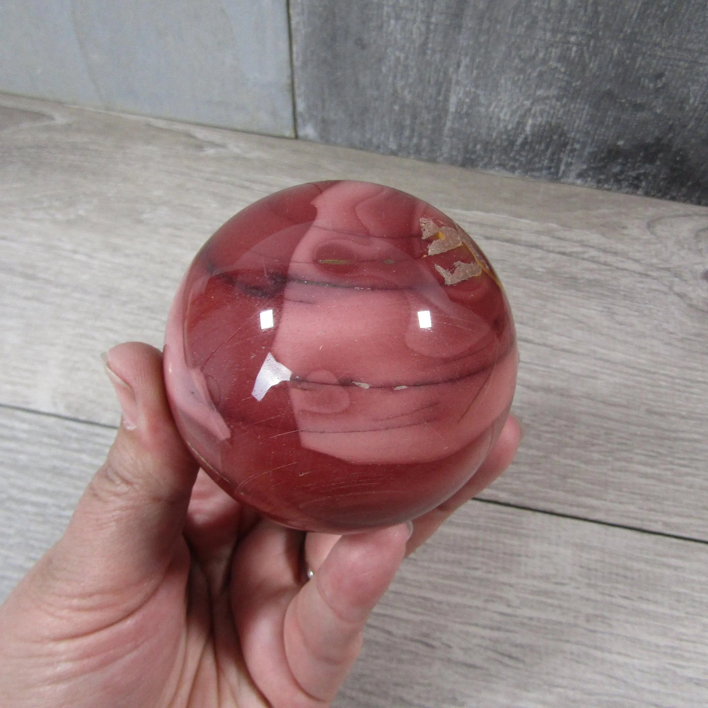 Mookaite Jasper Sphere Large Display Size