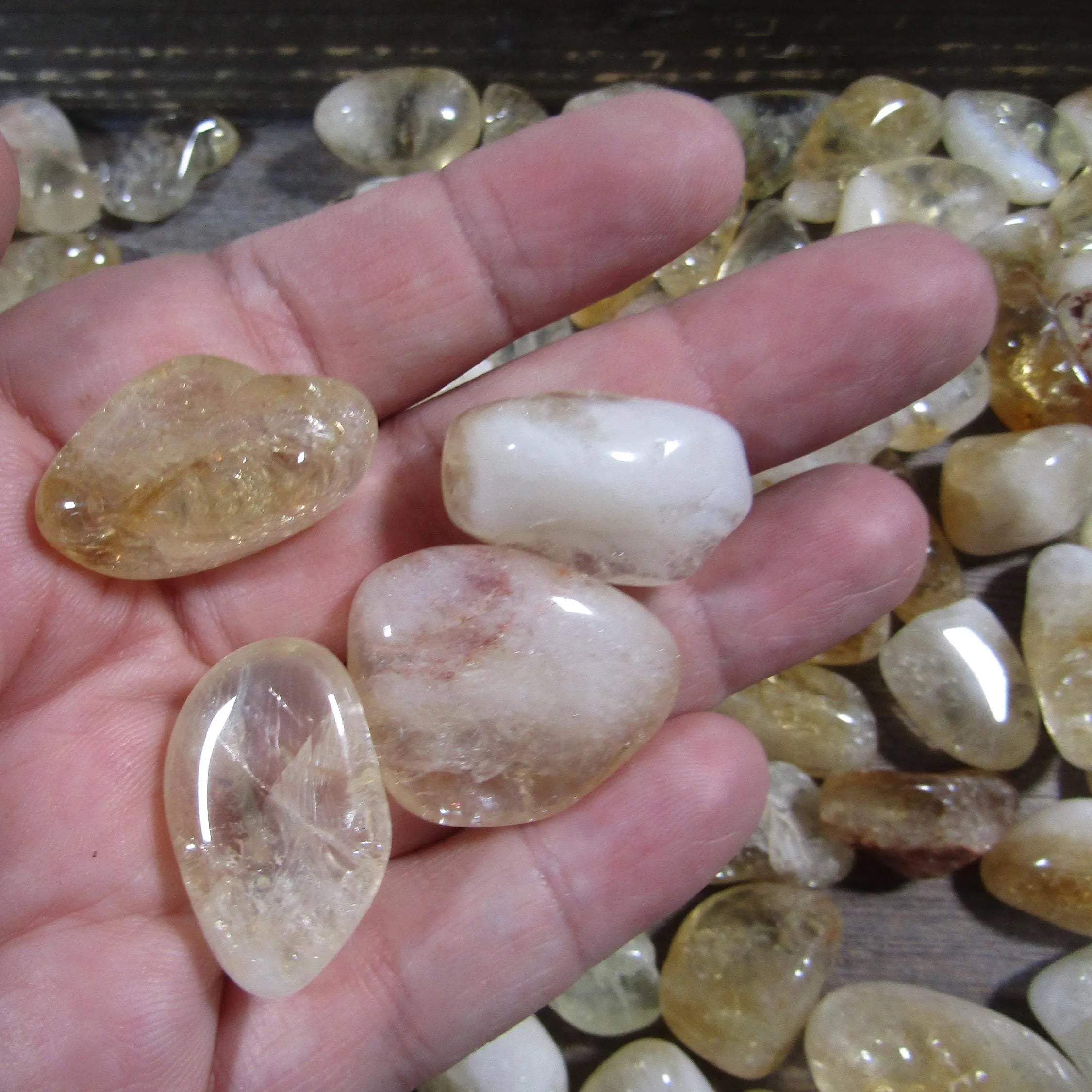 Wholesale Citrine crystals by the pound