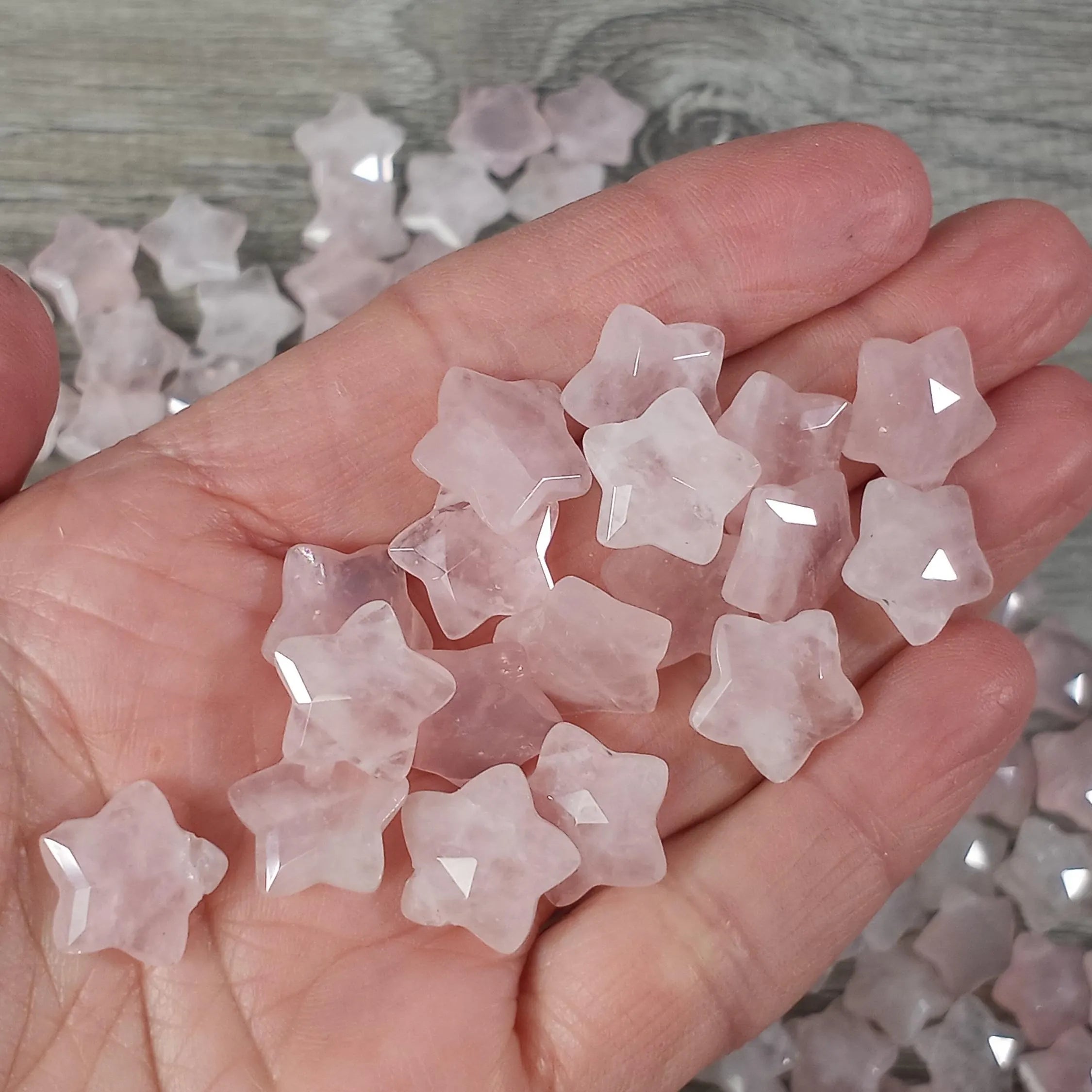 Faceted Gemstone Star Beads  Small – Wholesale Bulk