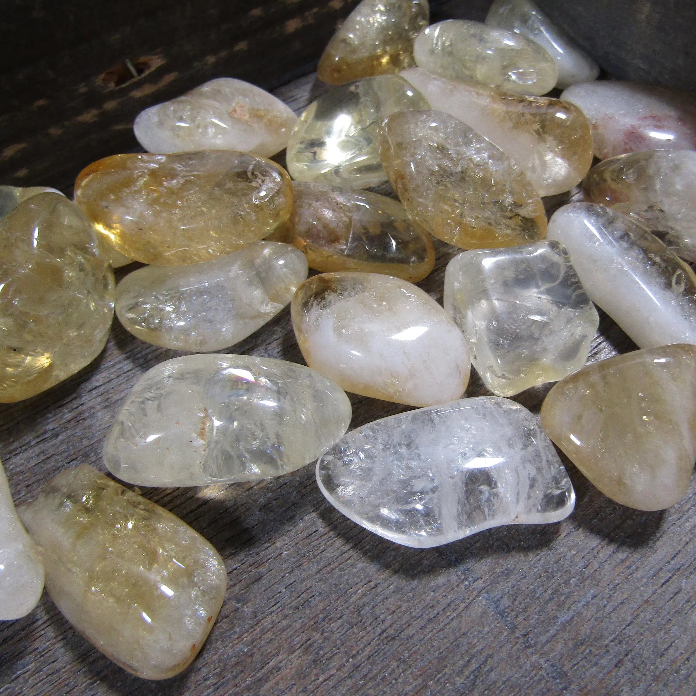 Tumbled Citrine gemstones in wholesale quantities