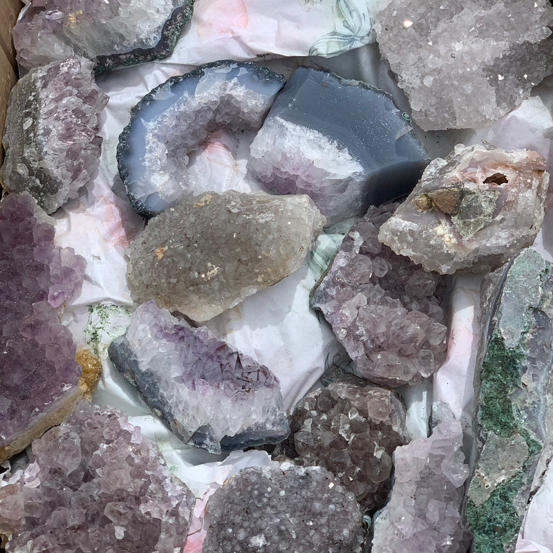 Amethyst Raw Rough Clusters Sold by the 3 Pound Lot