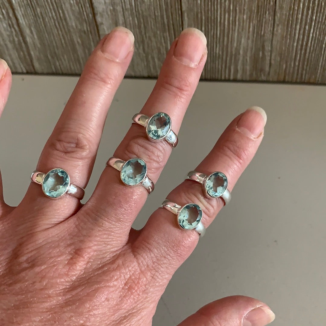 Gemstone Sterling Silver Rings