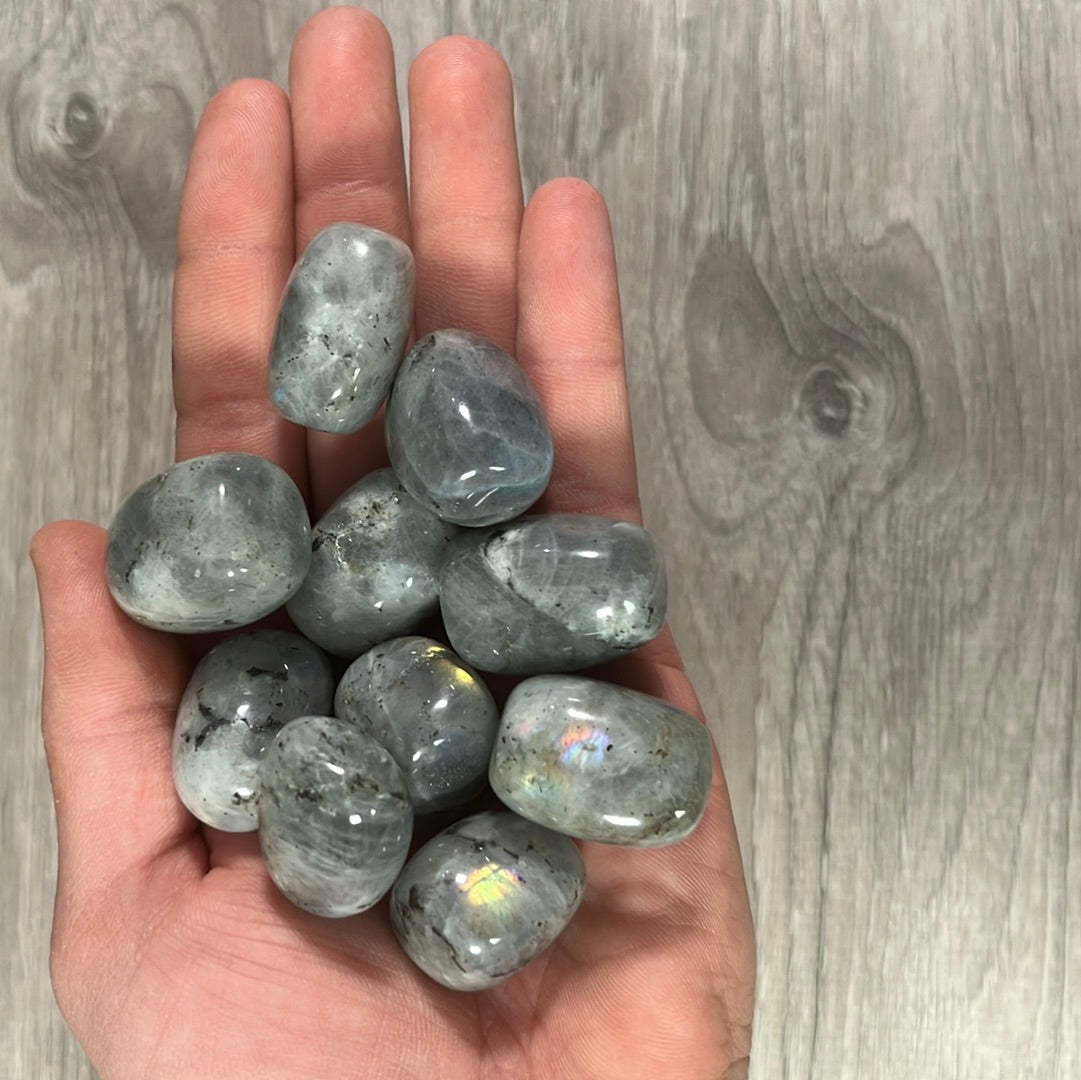 Tumbled labradorite 1 LB