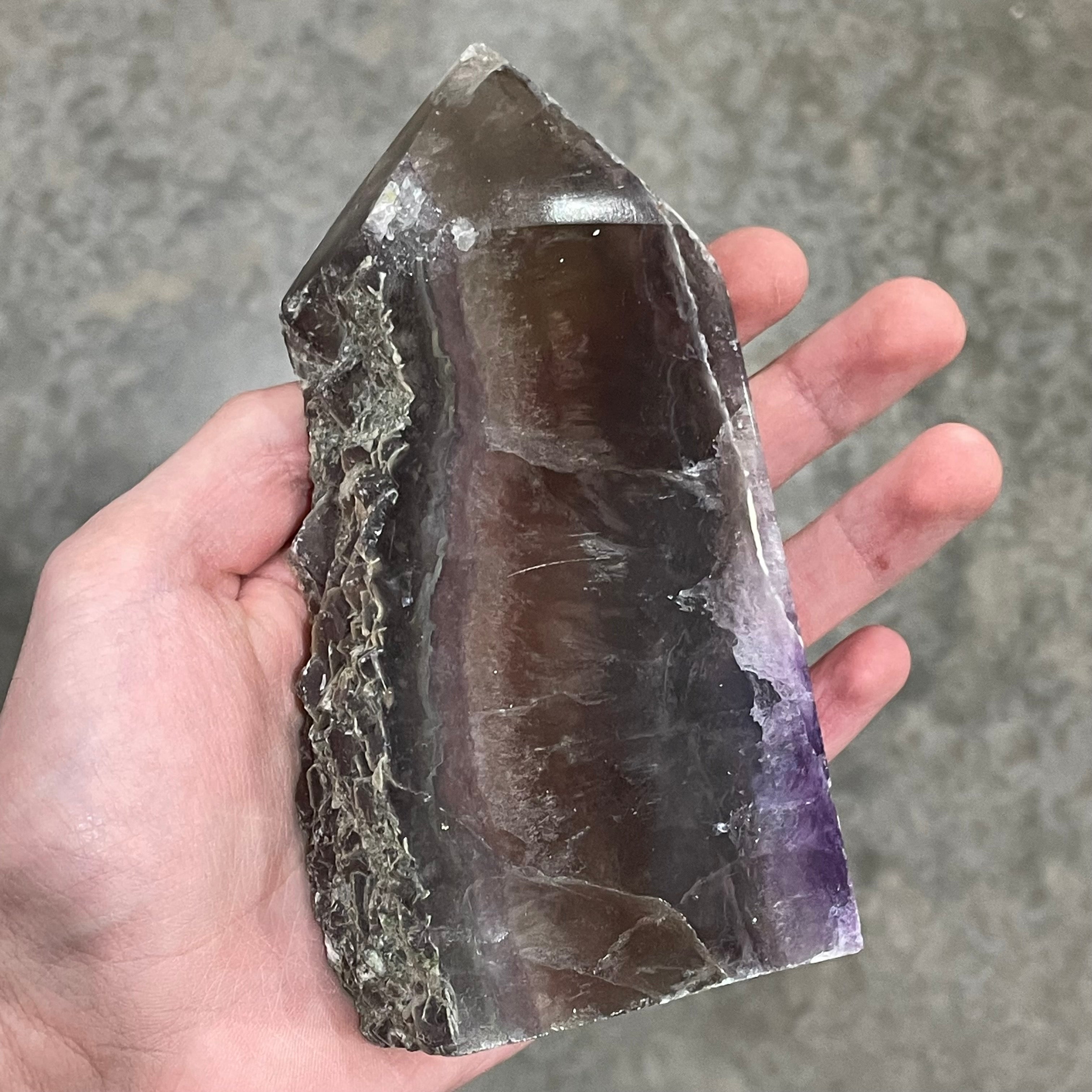 Fluorite Obelisk Large Display