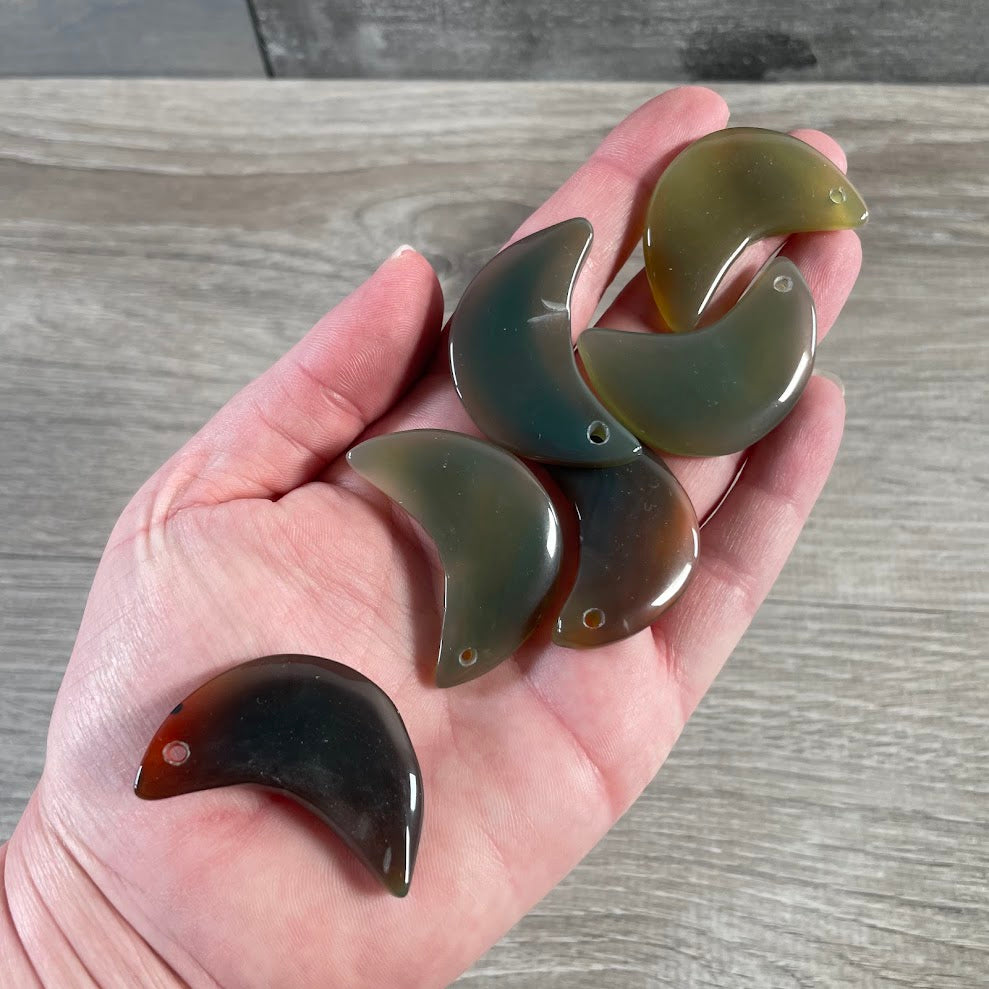 Inexpensive crescent moon beads for wholesale jewelry making