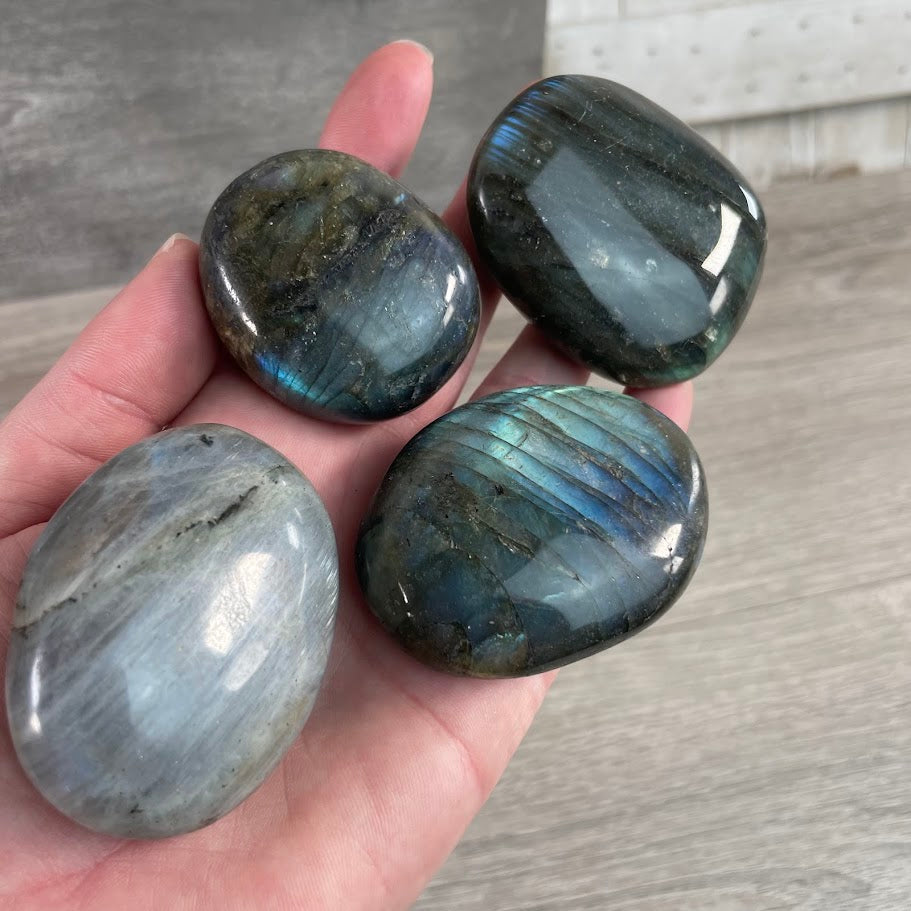 labradorite natural crystal palm stones wholesale