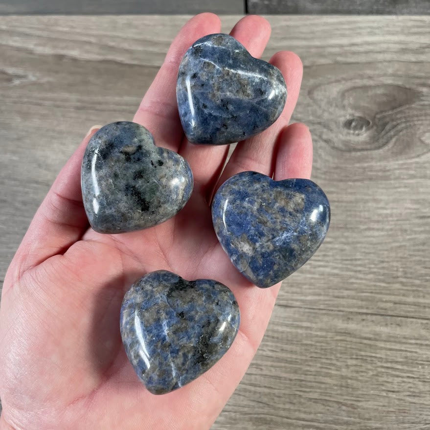 sodalite crystal heart shaped stone bulk wholesale