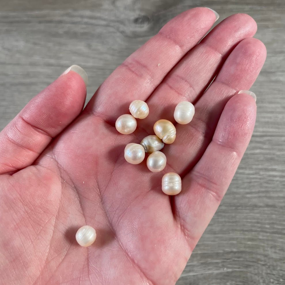 raw freshwater pearls for jewelry making and wire wrapping