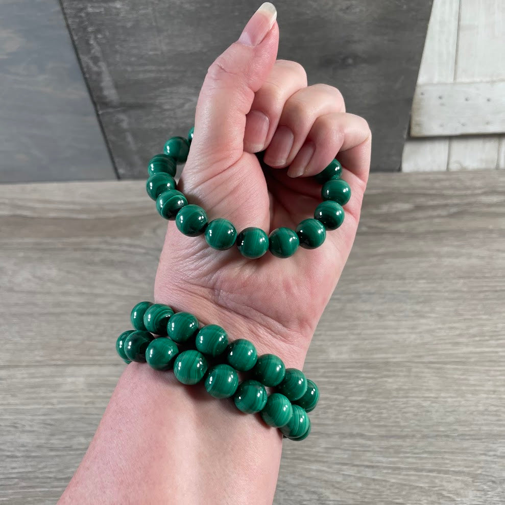 Malachite gemstone bracelets for wholesale retail shops