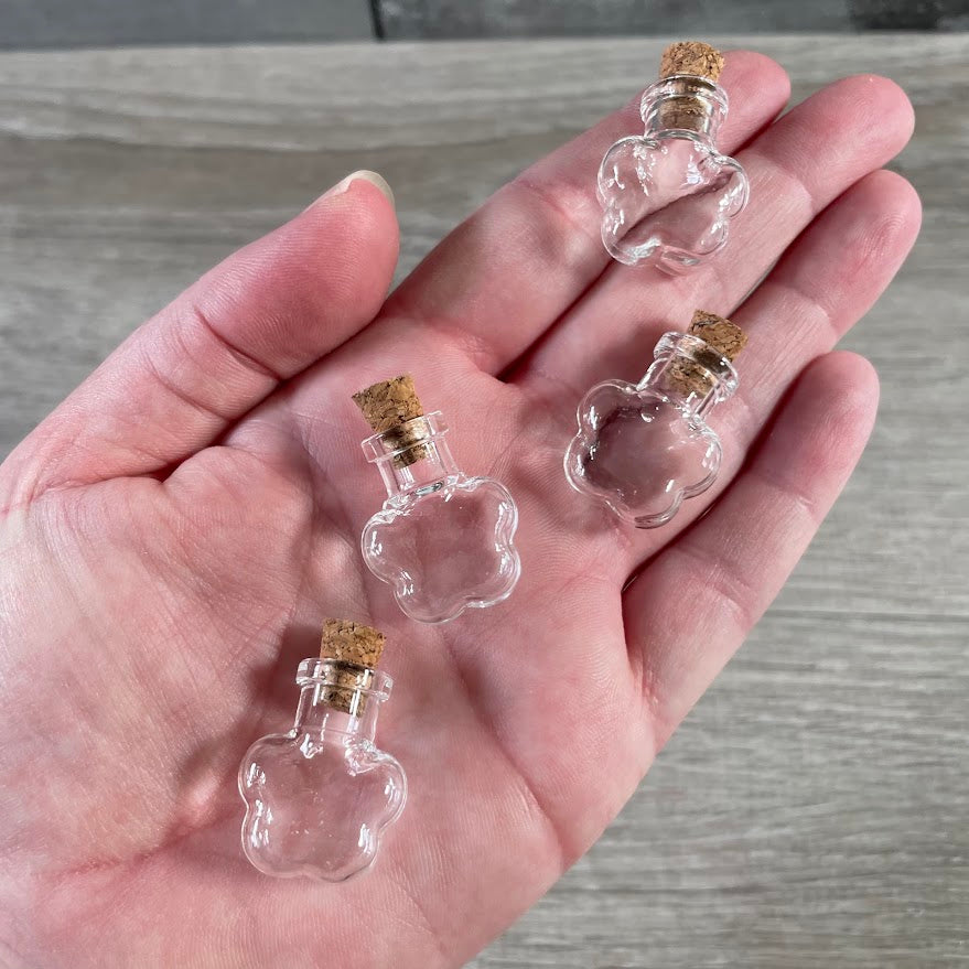 Essential Oil Bottles with Cork Lids