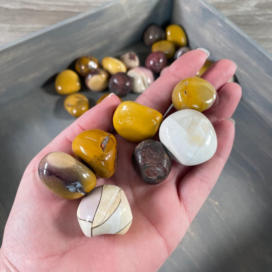 Mookaite Jasper tumbled stones bulk 1 lb