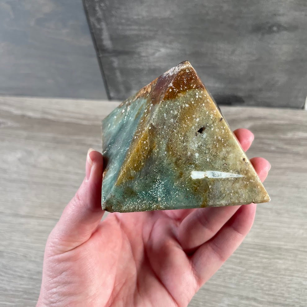 Wholesale large crystal pyramids polished natural gemstone décor and collectibles
