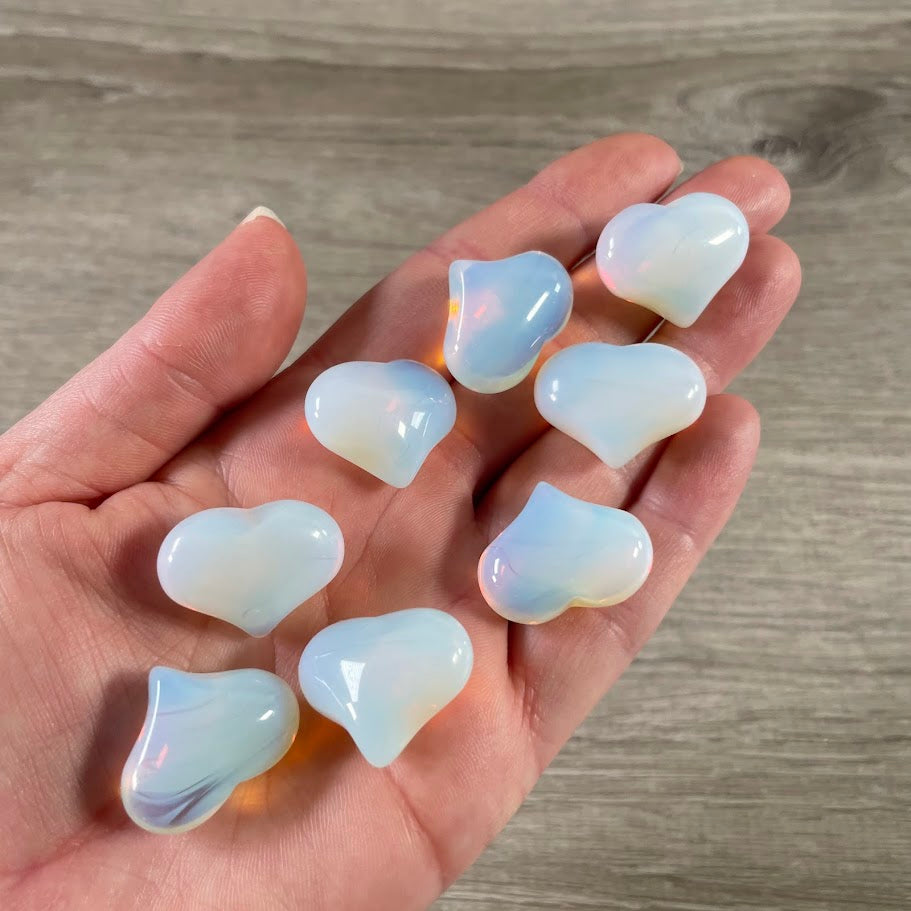 opalite heart shaped stones for bulk buyers