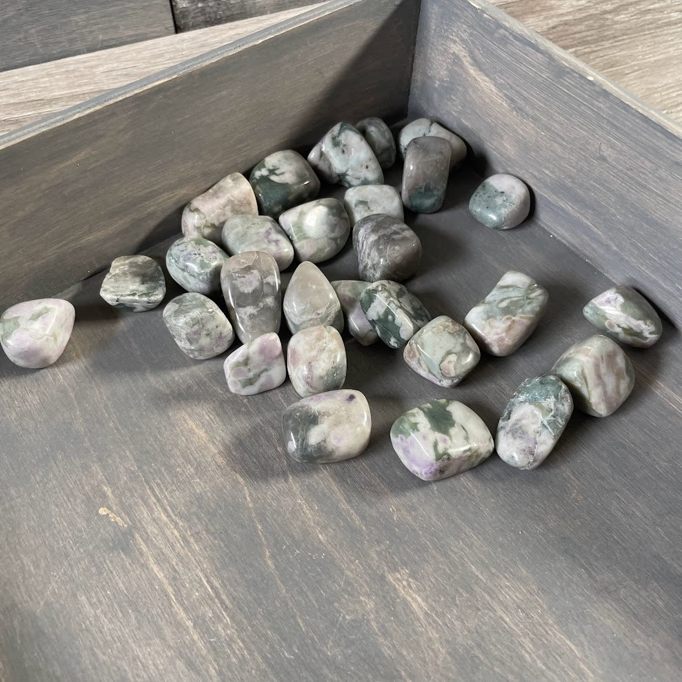 Bulk green Peace Jade gemstones for metaphysical shops crafts and crystal displays