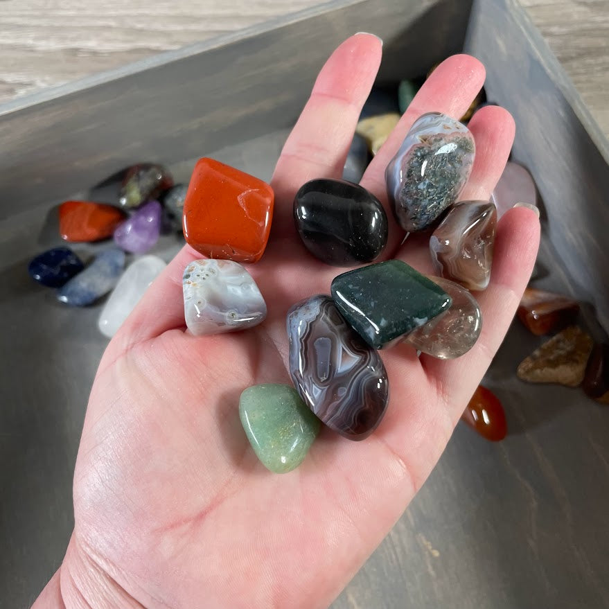 Wholesale polished gemstone lot for jewelry, crafts, and décor