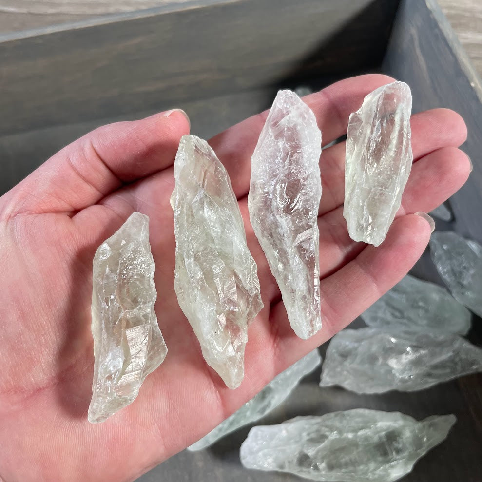 Wholesale 1 lb prasiolite chunks for crystal shops