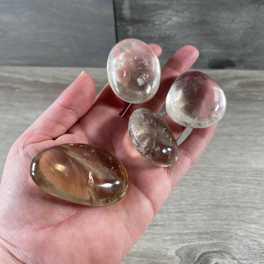 quartz polished gemstone palm stones for crystal shops