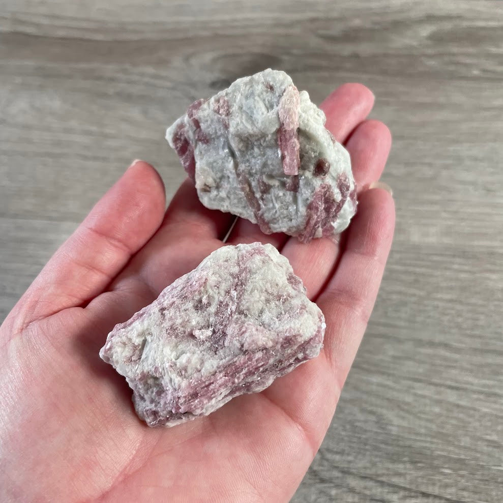 Wholesale pink tourmaline quartz chunks for metaphysical shops
