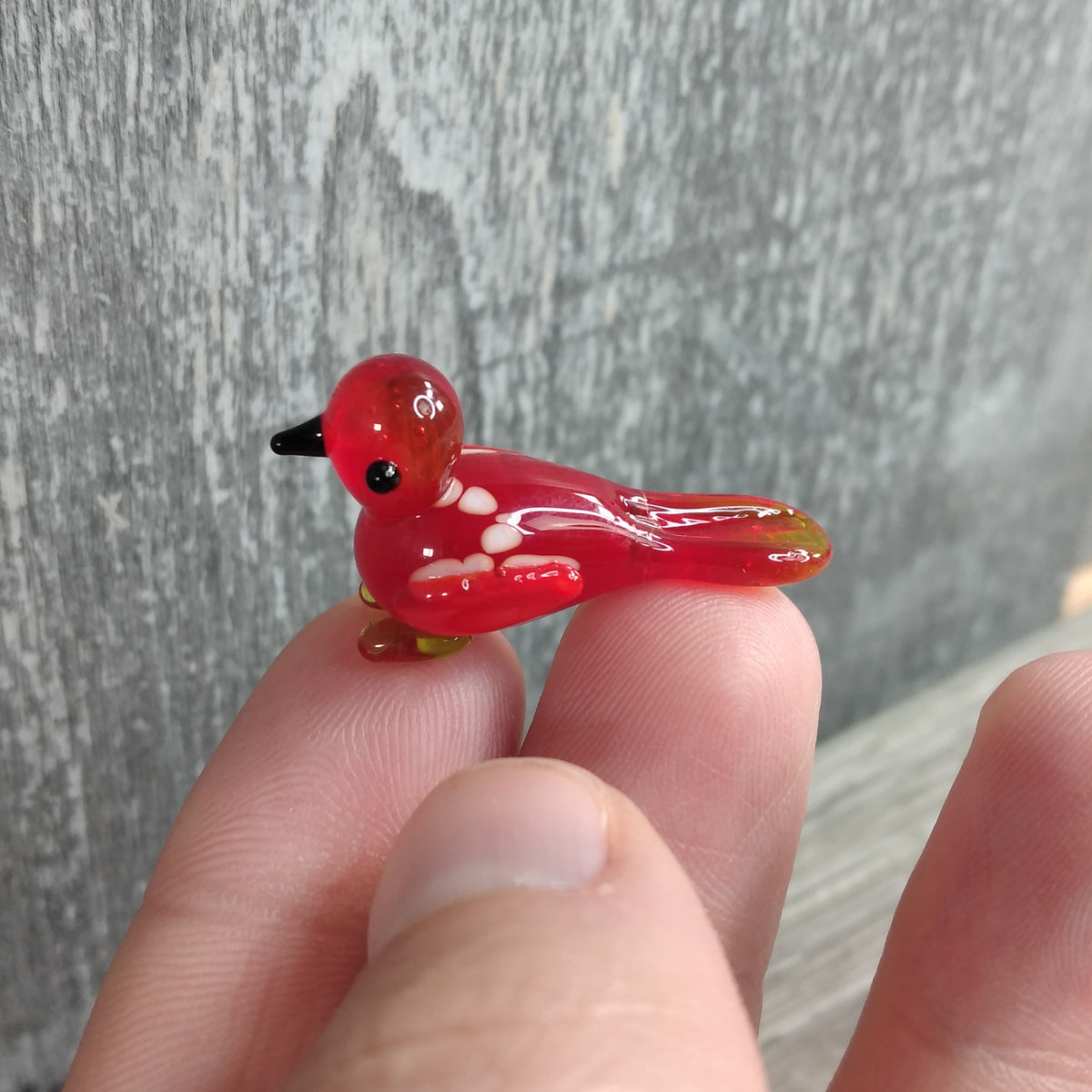 Bird miniature glass animal decorations assorted figurines for boutiques