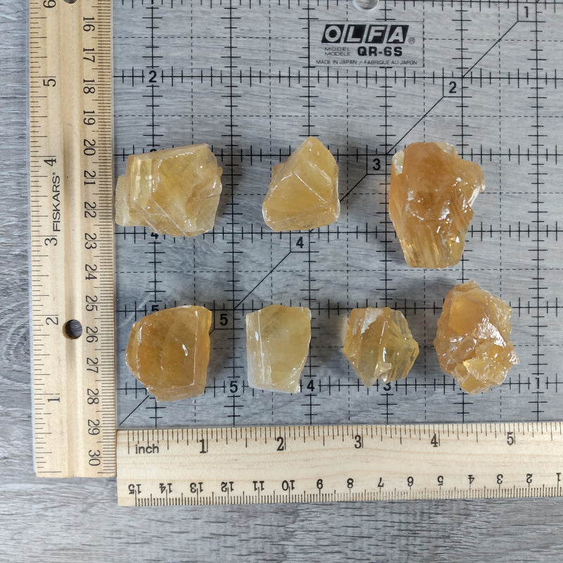 Honey Calcite Chunks 1 Lb