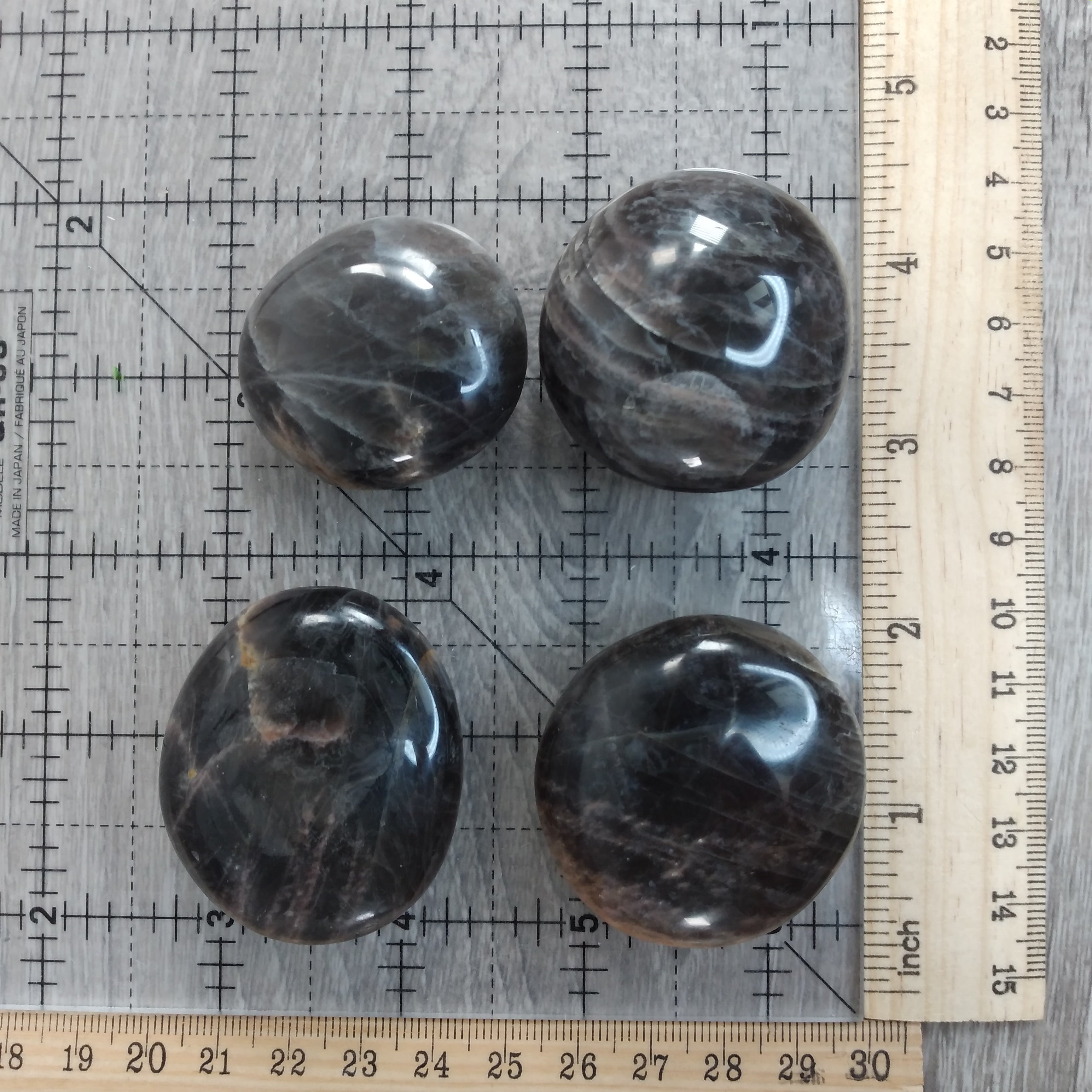 Black Moonstone Palm Stone 1 Lb Lot