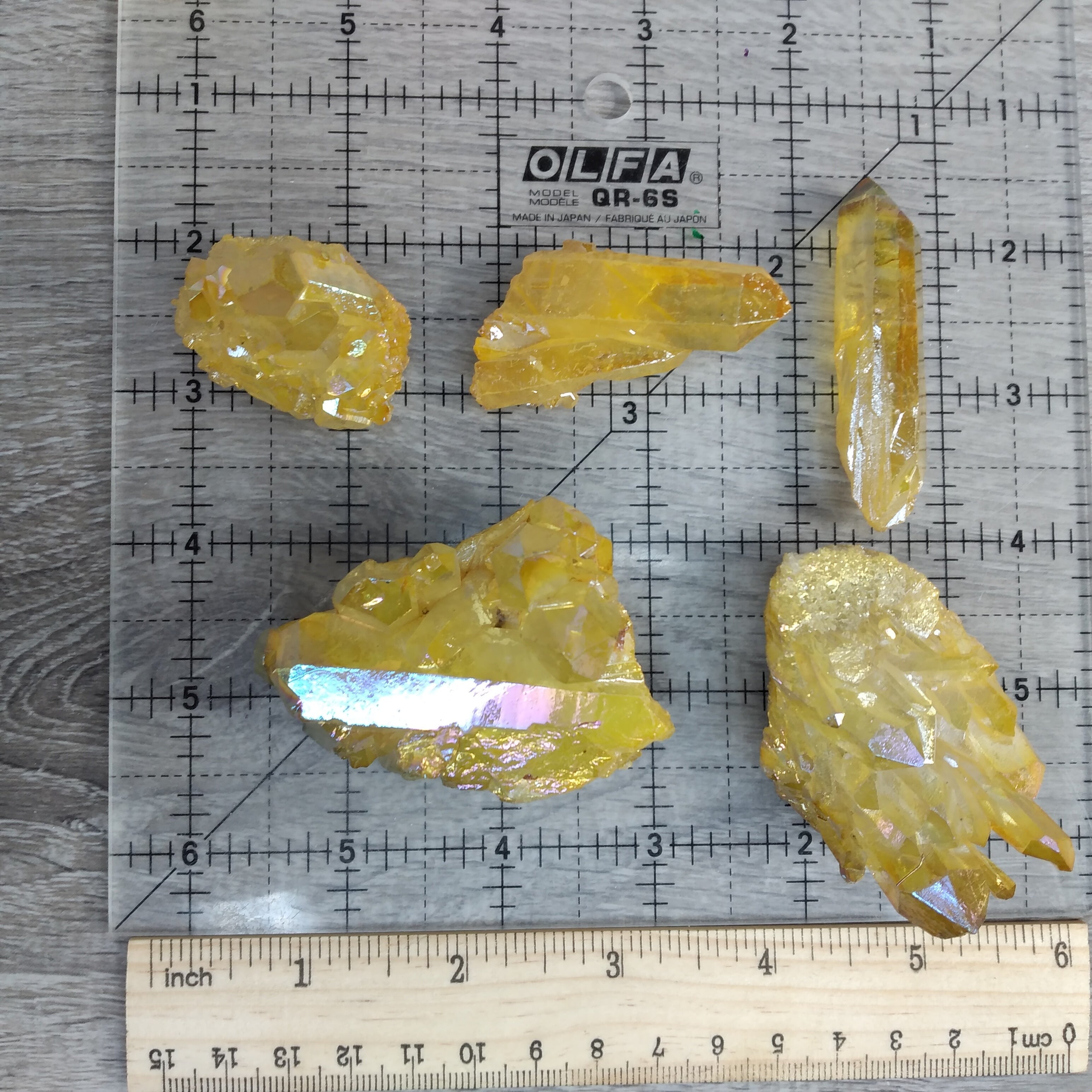 Quartz Color Clusters 1 Pound Lot