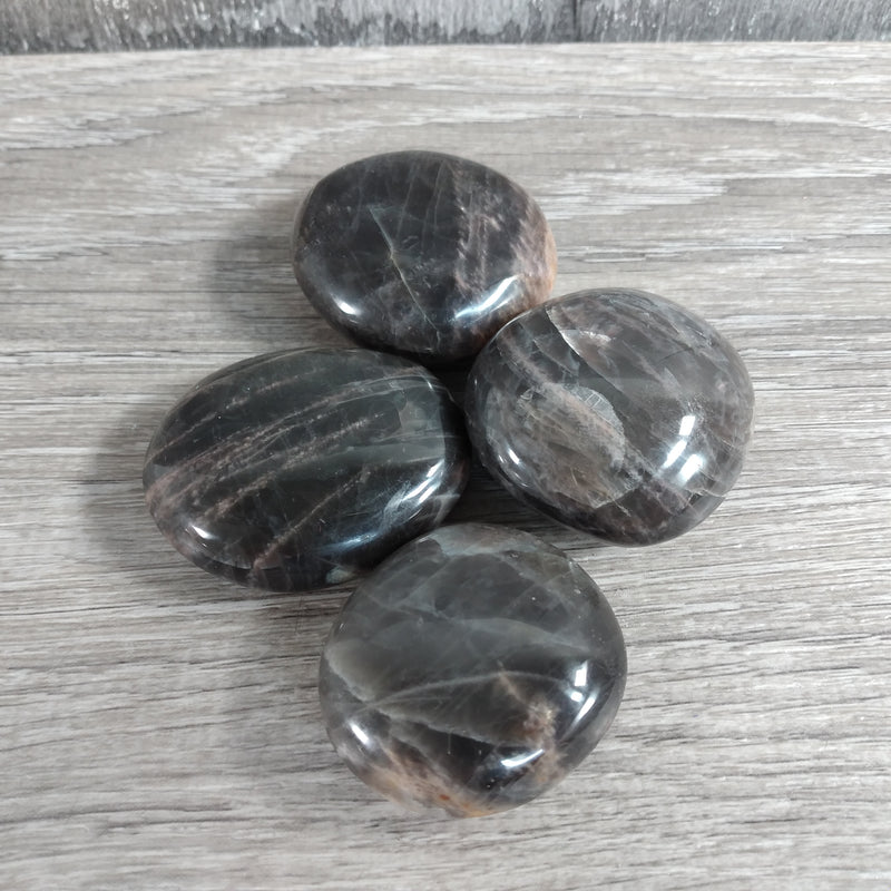 Black Moonstone Palm Stone 1 Lb Lot