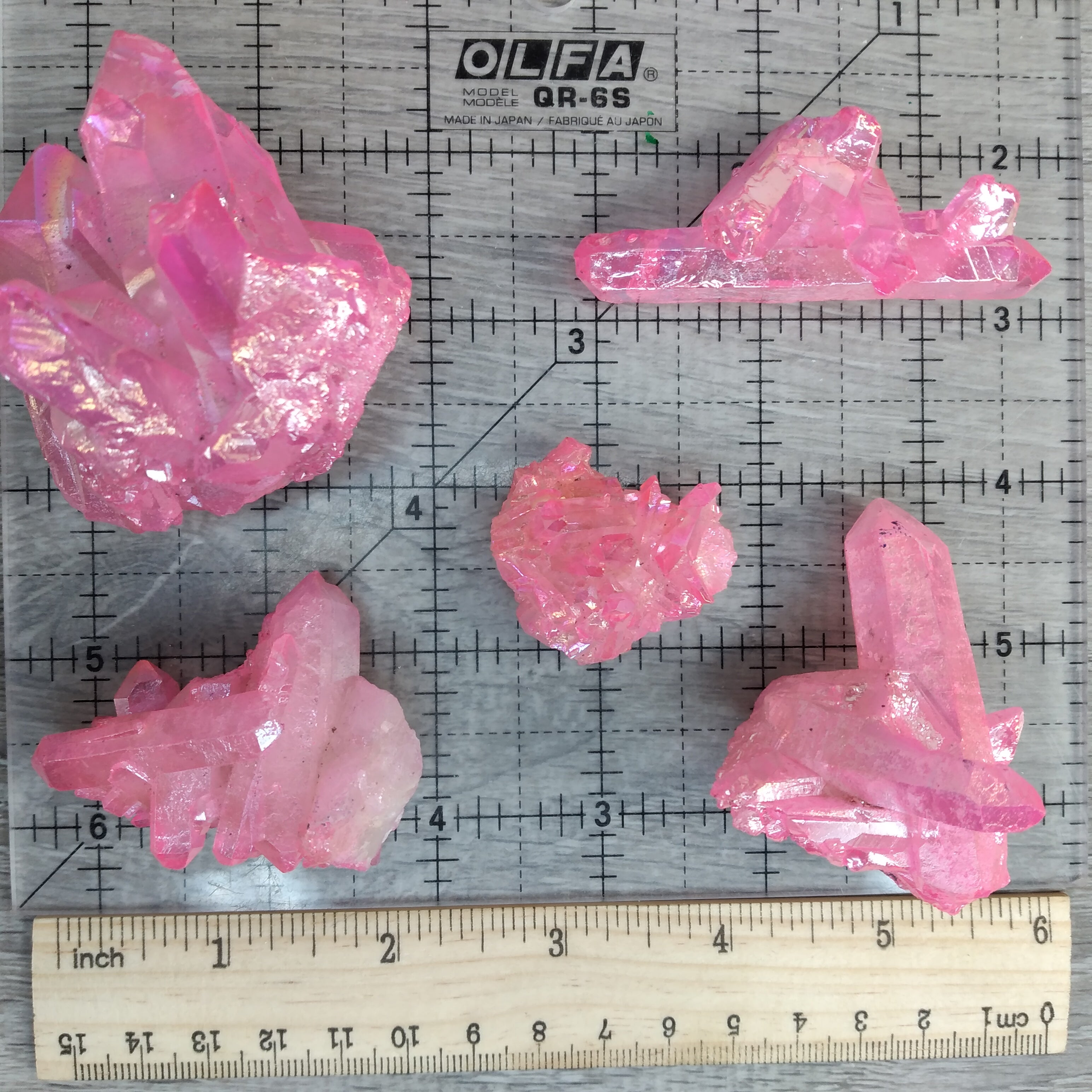 Quartz Color Clusters 1 Pound Lot