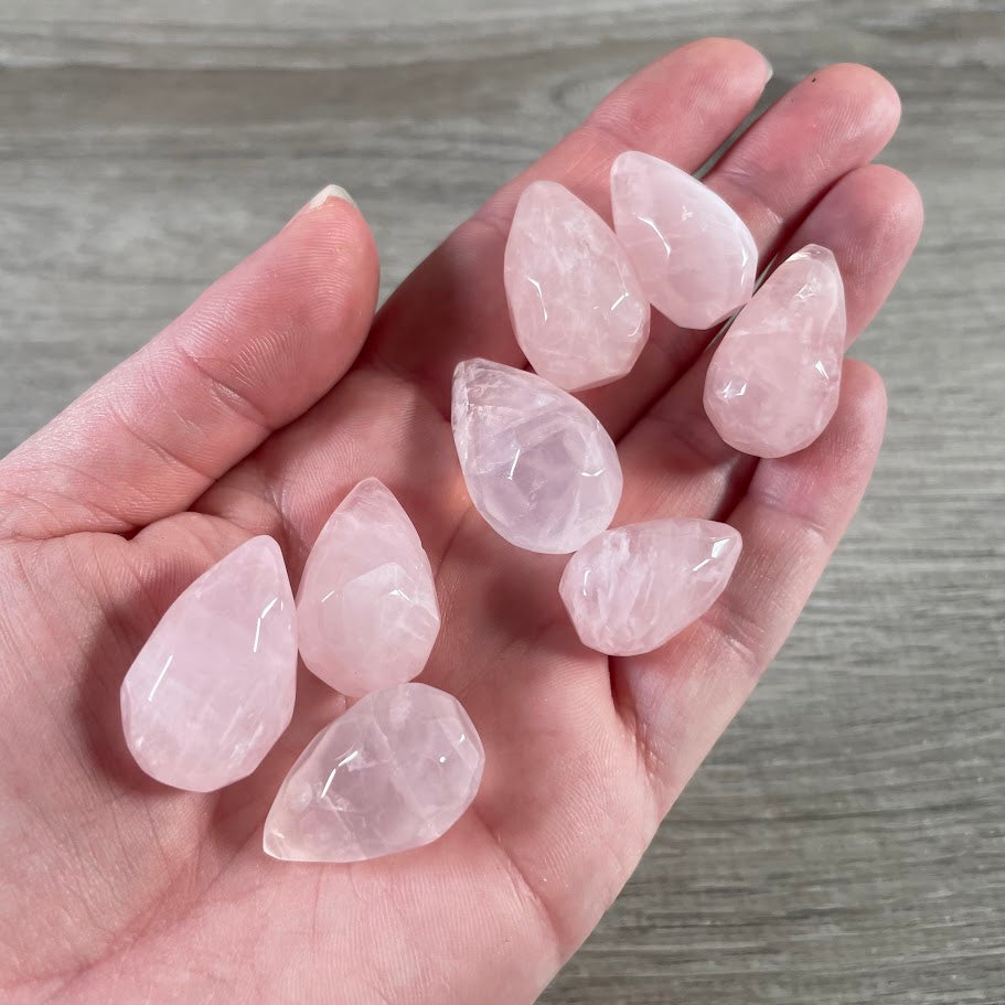 rose quartz mini crystal flame carvings wholesale gemstone inventory for crystal shops