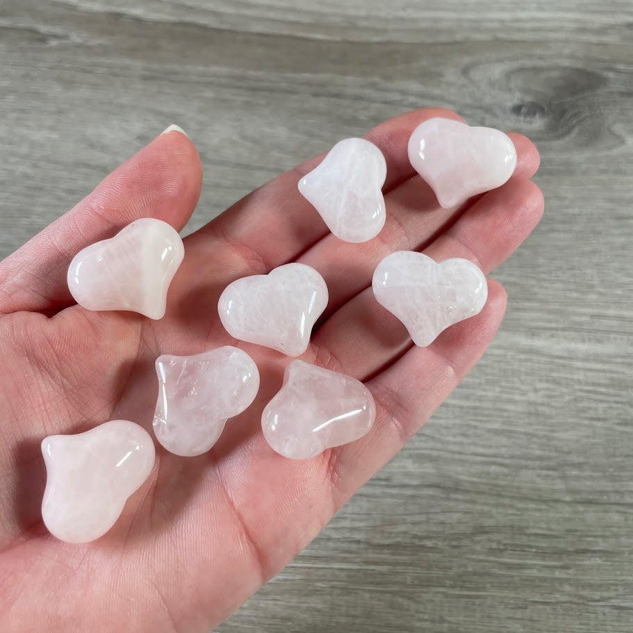 rose quartz heart shaped friendship keepsakes for bulk orders