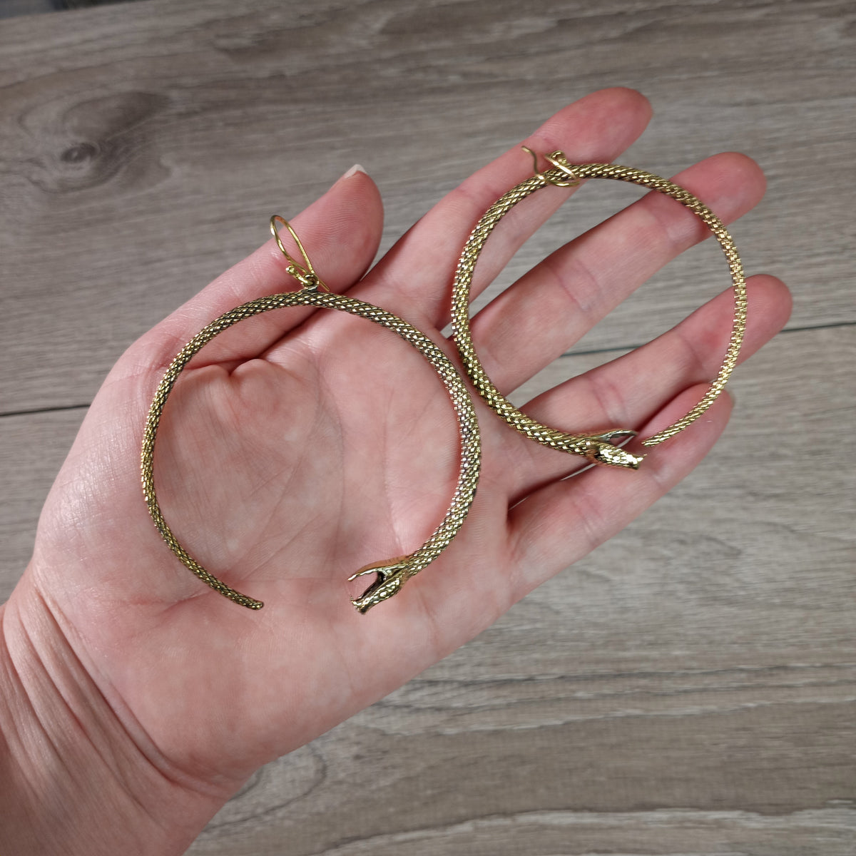 Pot metal snake earrings serpent jewelry for boutiques
