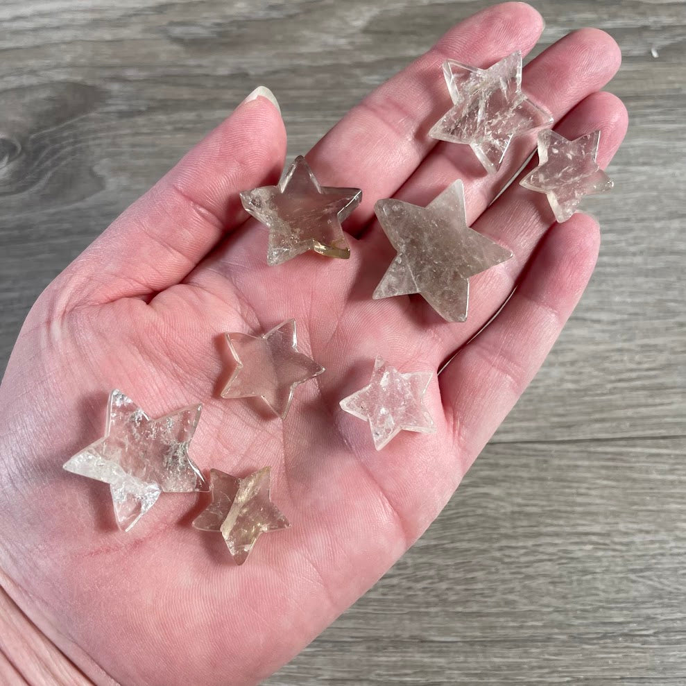 gemstone star carving in smoky quartz wholesale crystals