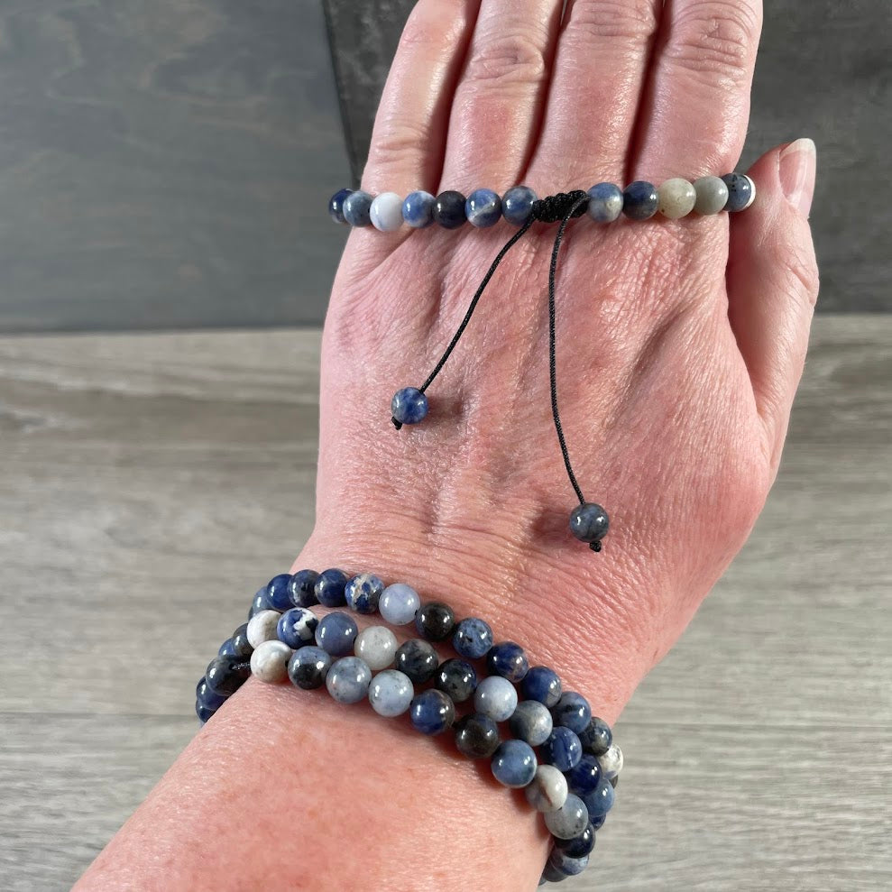 Sodalite wholesale adjustable gemstone bracelets