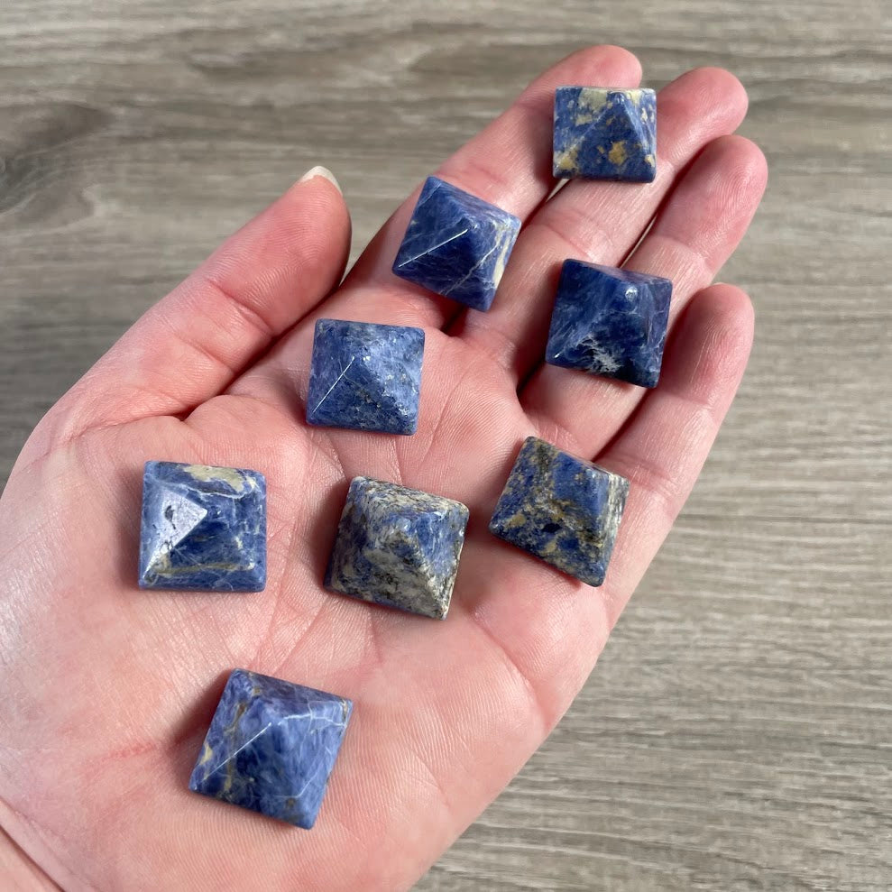 wholesale sodalite gemstone pyramid shaped stones bulk wholesale