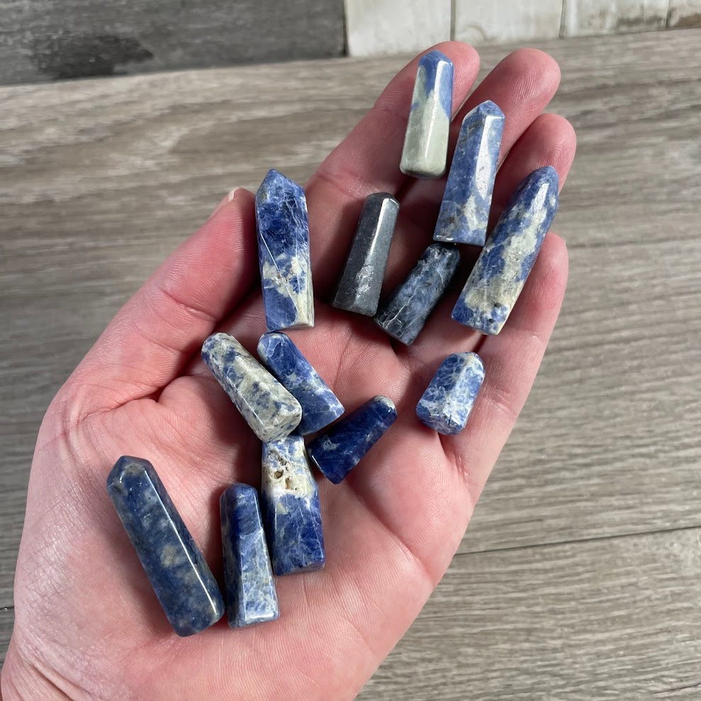 wholesale sodalite small crystal obelisks hand made
