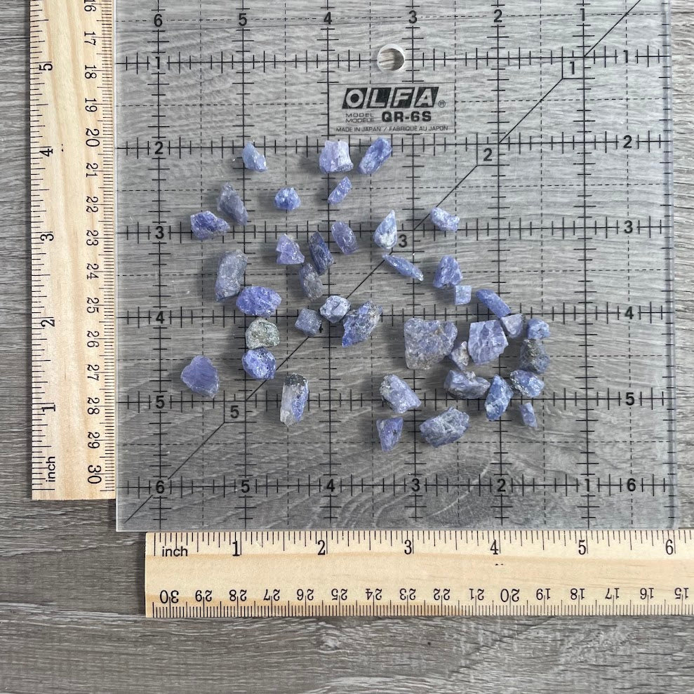 Tanzanite raw stone lot for metaphysical store supplies