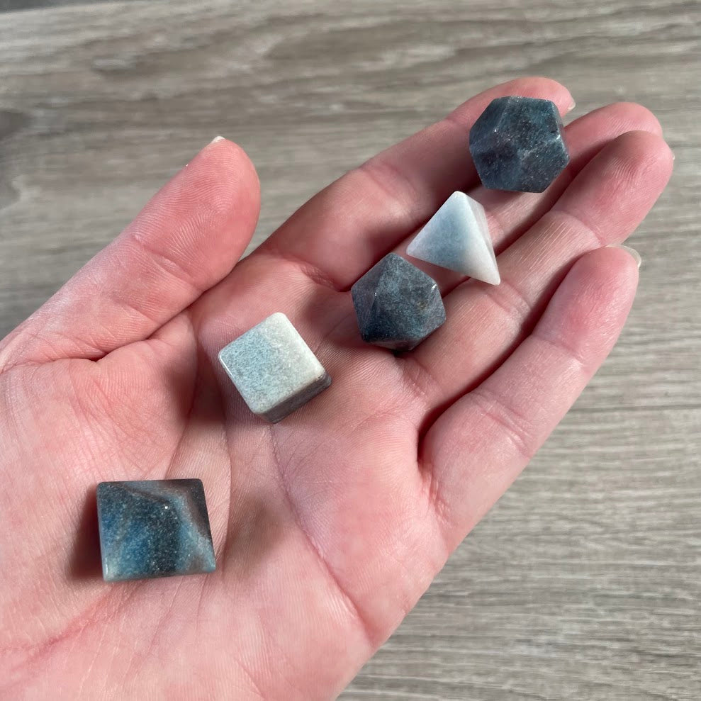 Trollite wholesale platonic solid sacred geometry crystal set