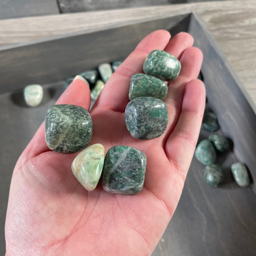 Tumbled China Jade bulk stones for metaphysical and gift shops