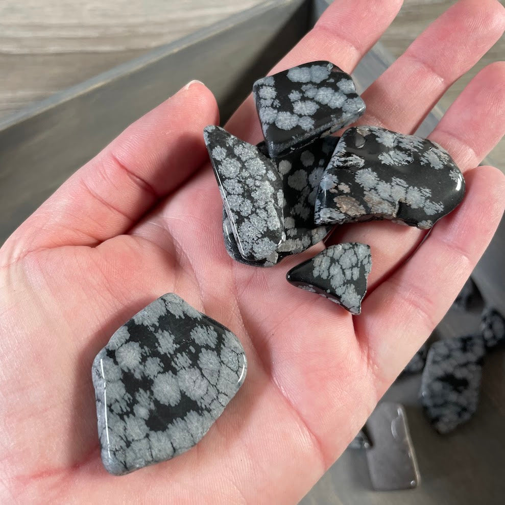 slabbed obsidian stones for crystal healing