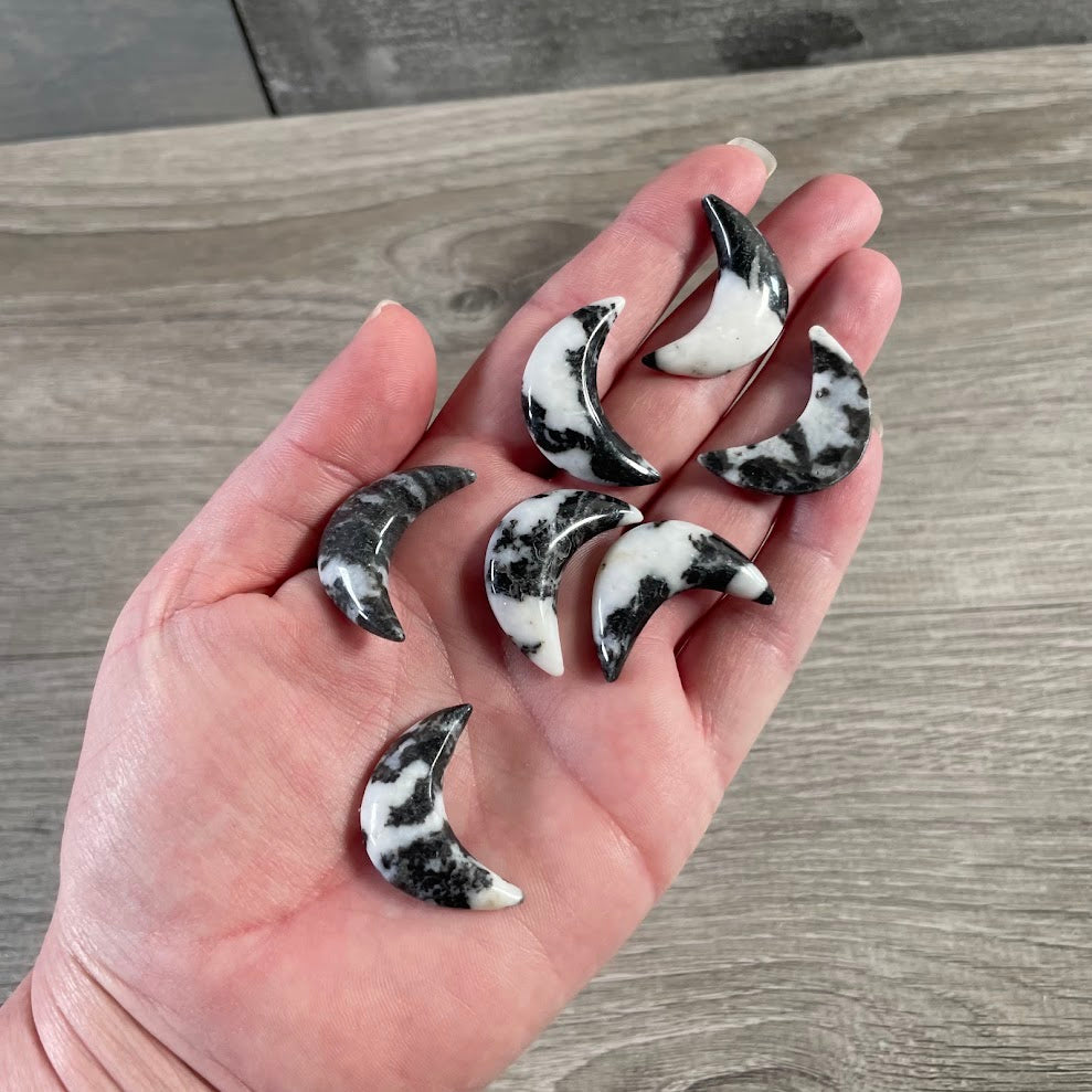 Crescent moon zebra stone cabachons wholesale