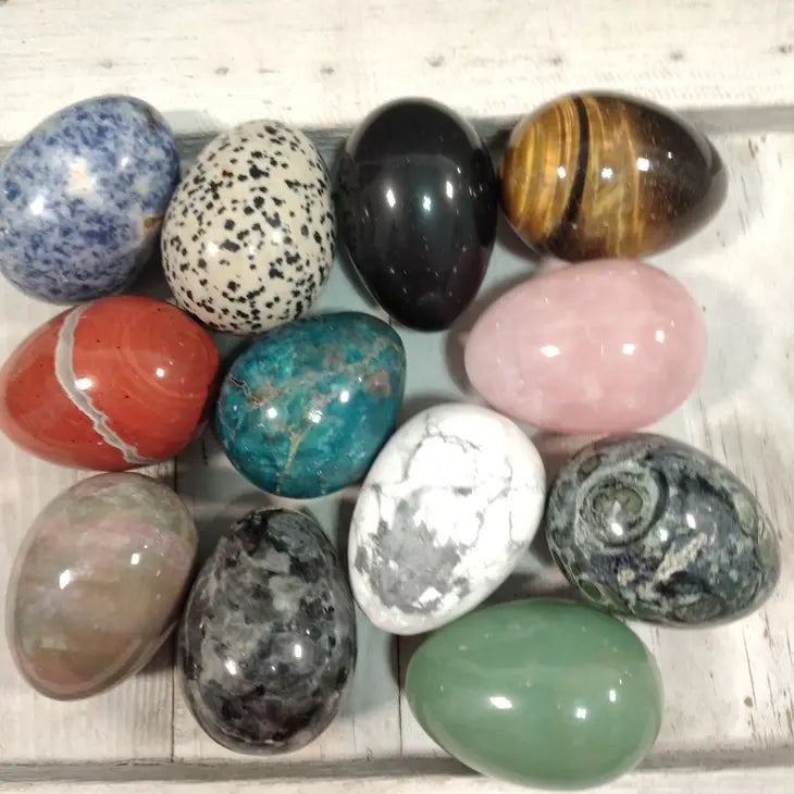 Gemstone 2 inch Egg