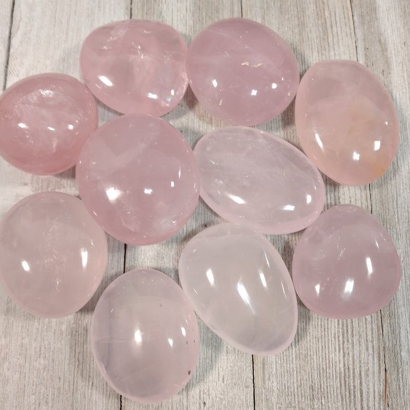 Rose Quartz Palm Stone