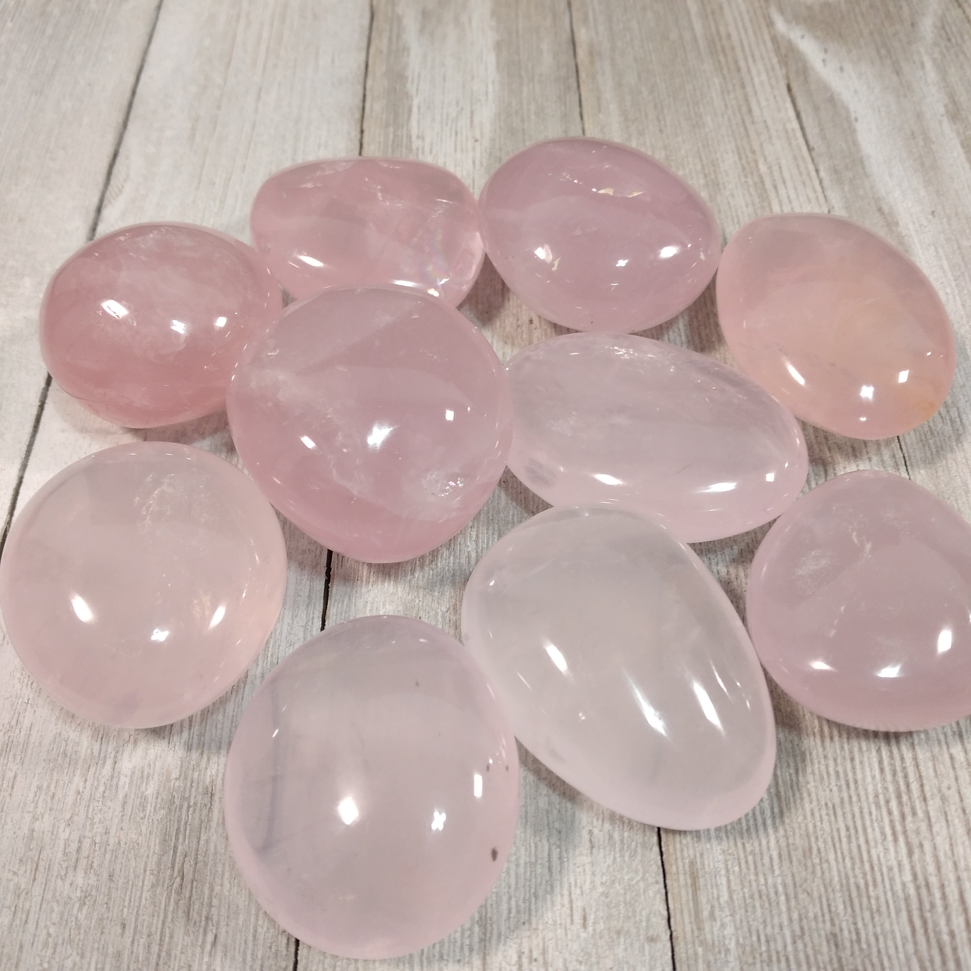 Rose Quartz Palm Stone