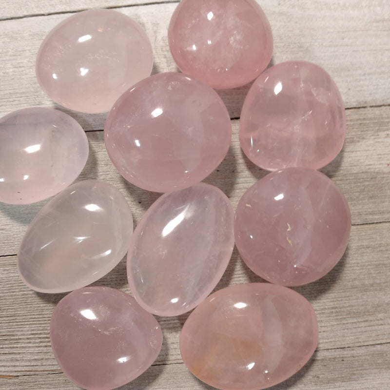 Rose Quartz Palm Stone