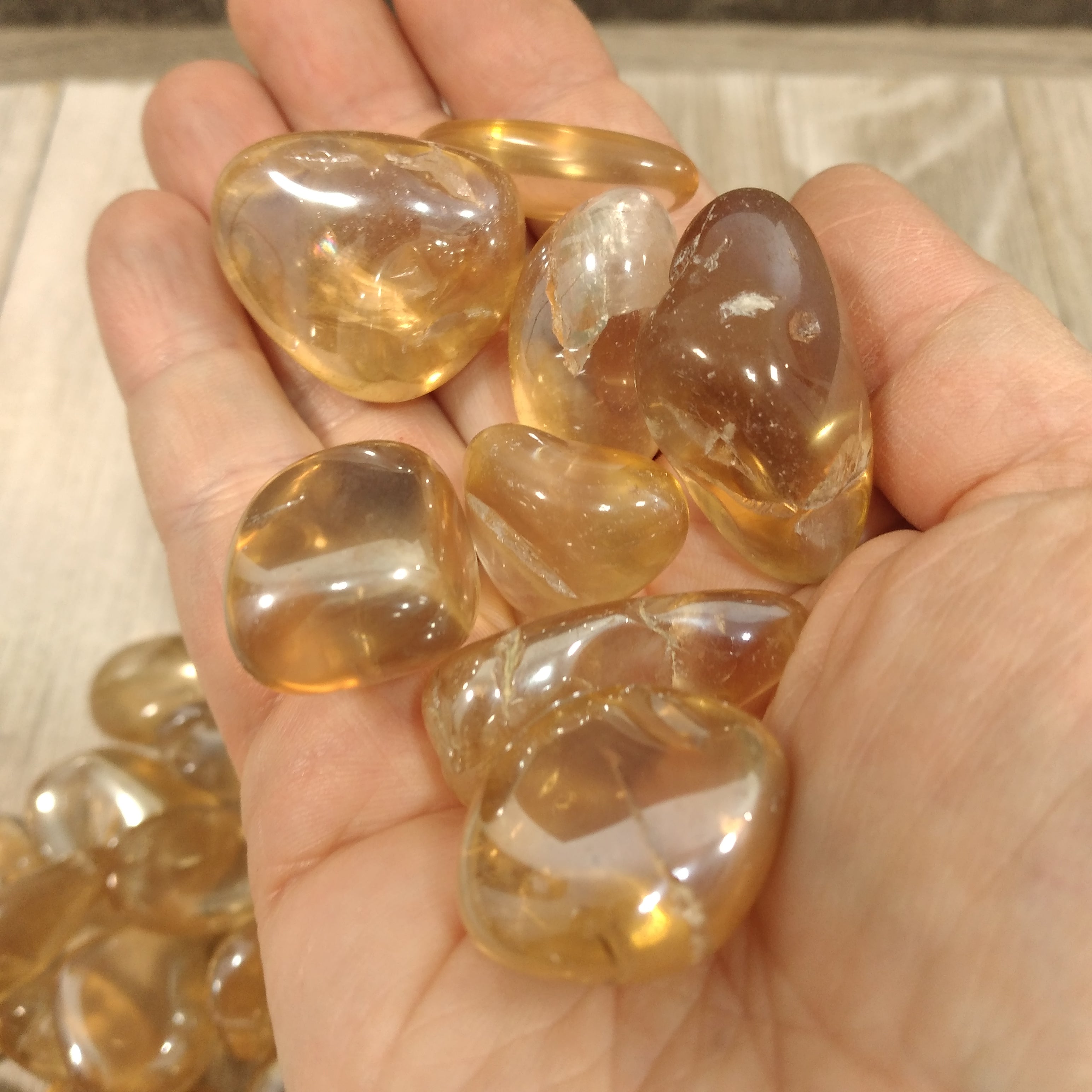 Tangerine Sunshine Orange Aura  Tumbled 1 LB