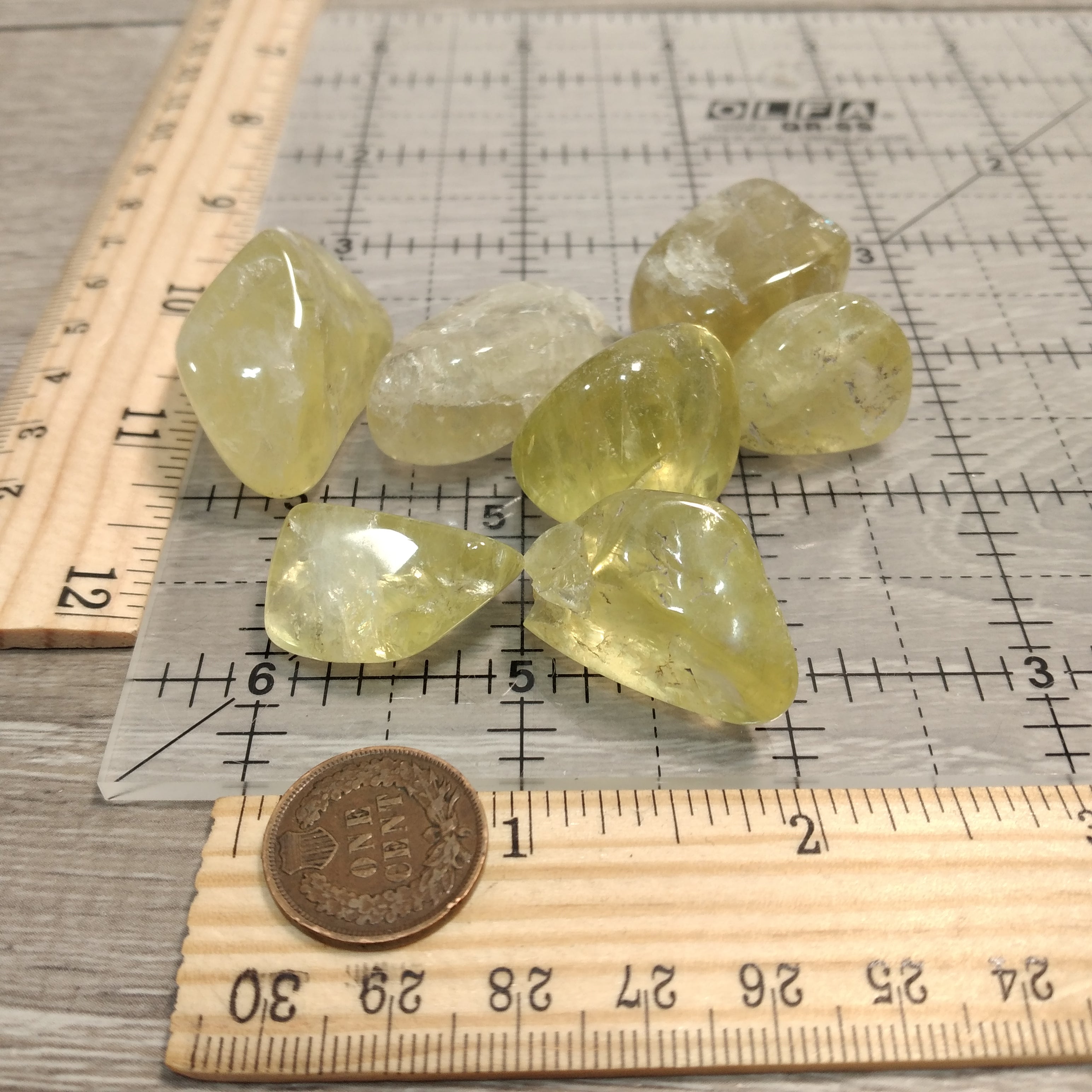 Lemon Citrine Medium Tumbled 1 LB