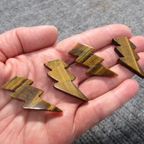 Gemstone 1 inch Lightning Bolts