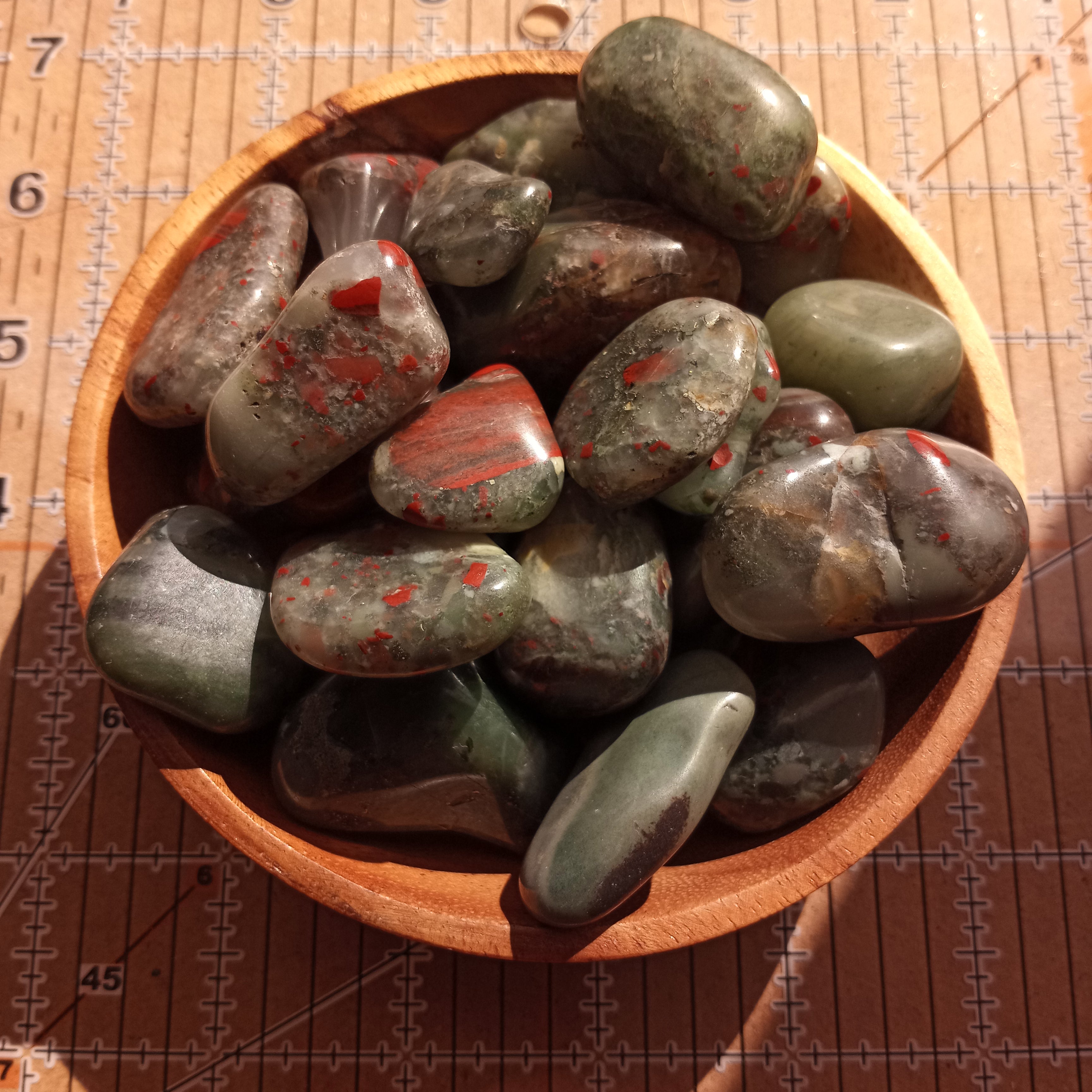 Tumbled African Bloodstone