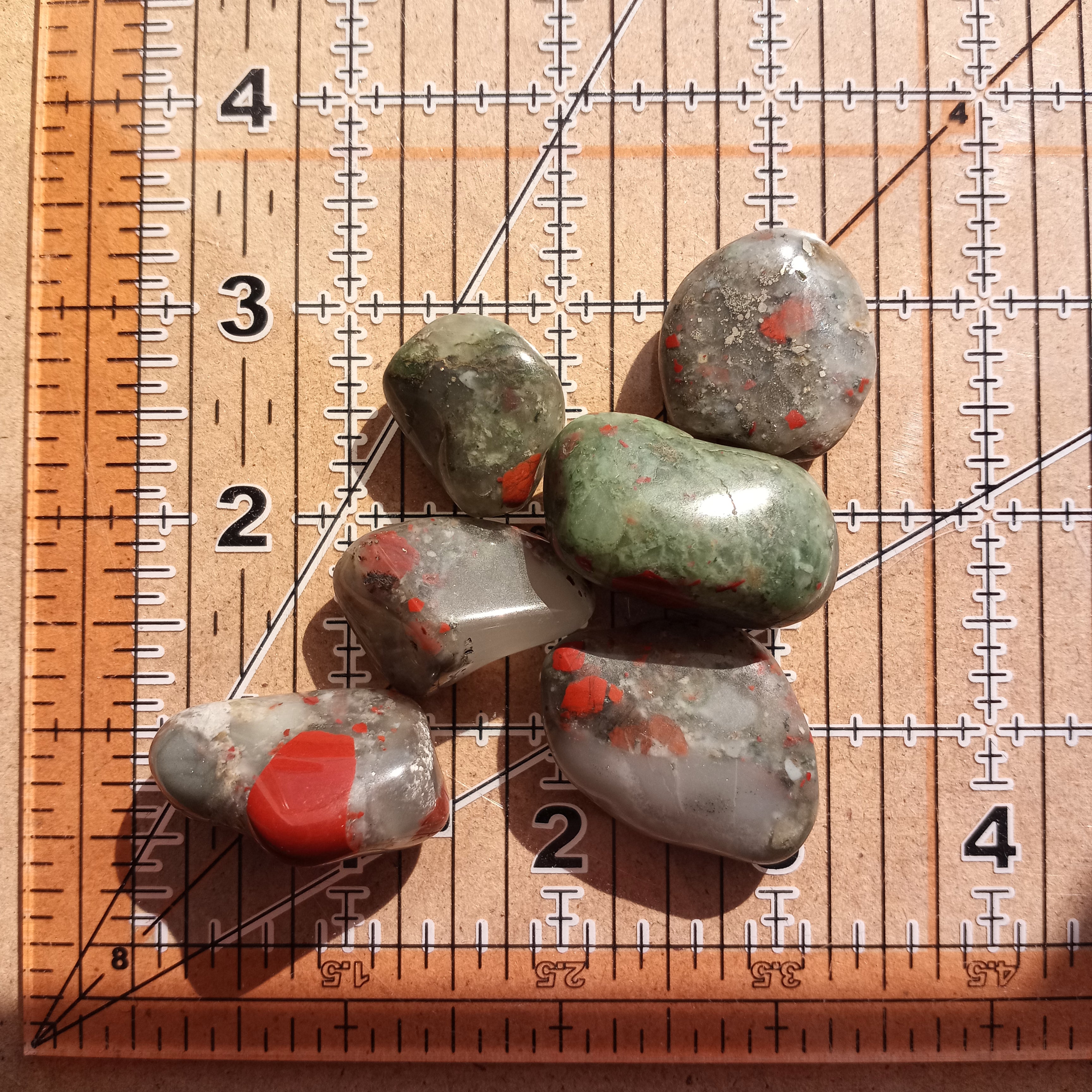 African Bloodstone About 1” Tumbled 1 LB