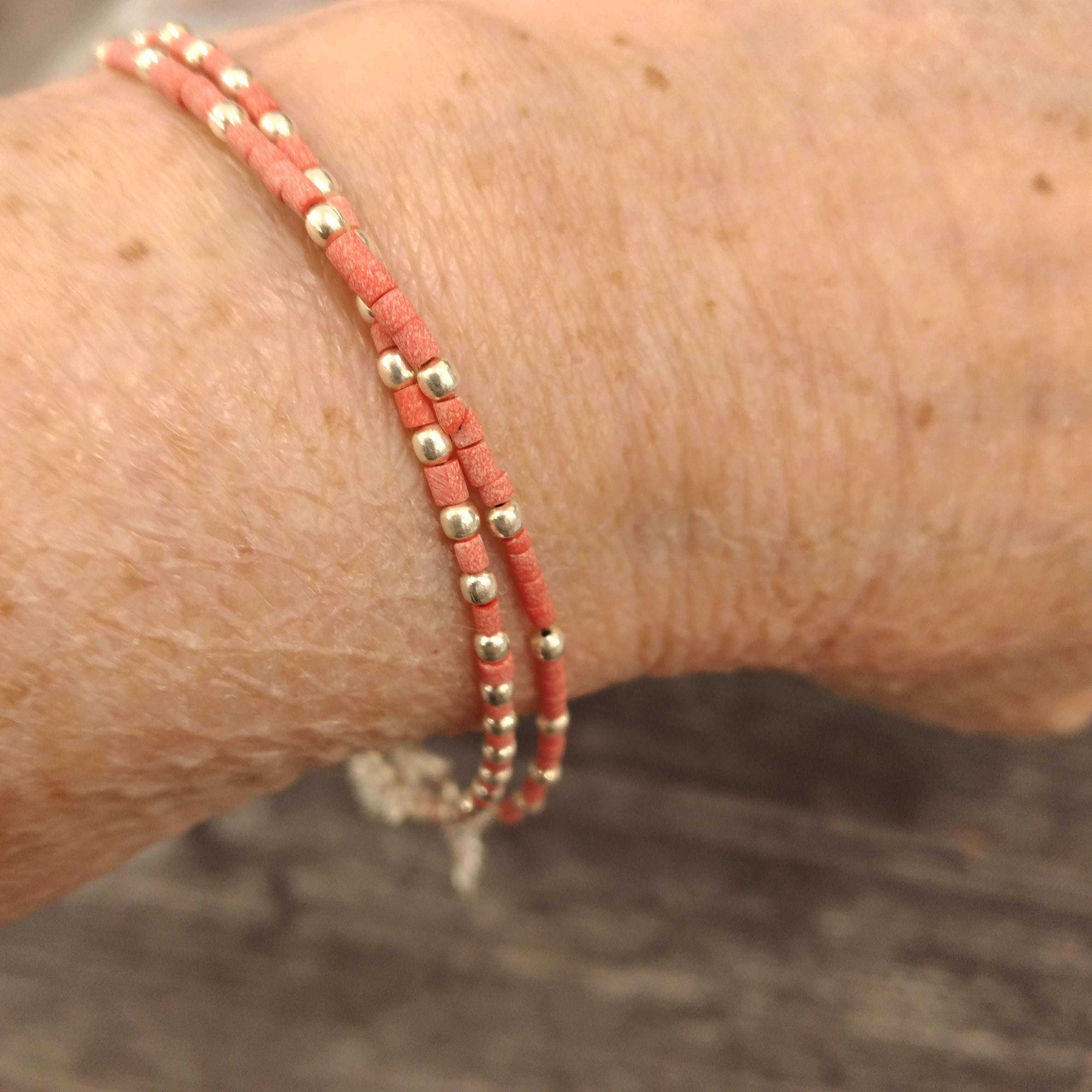 Sterling Silver Adjustable Bracelet/Anklet - Assorted Style and Stone